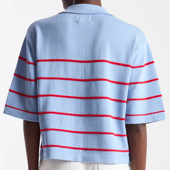 Brodie Stripe Button Up Polo