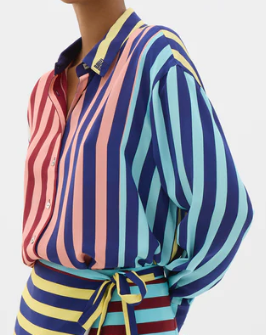 MUMA Striped Oversized Shirt