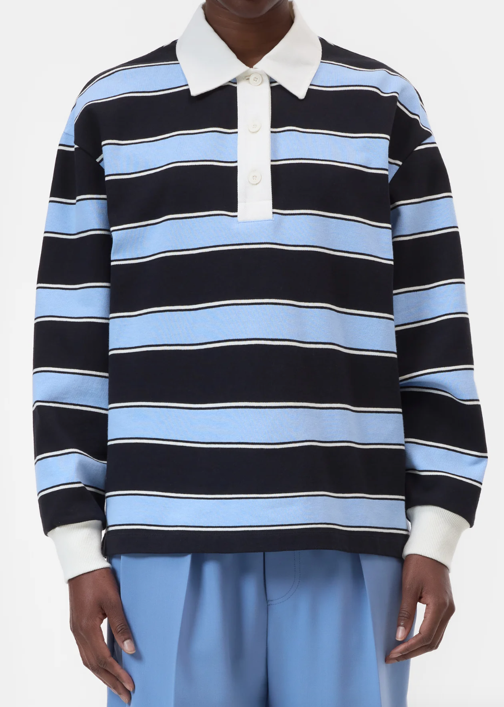 Closed Striped Rugby Shirt
