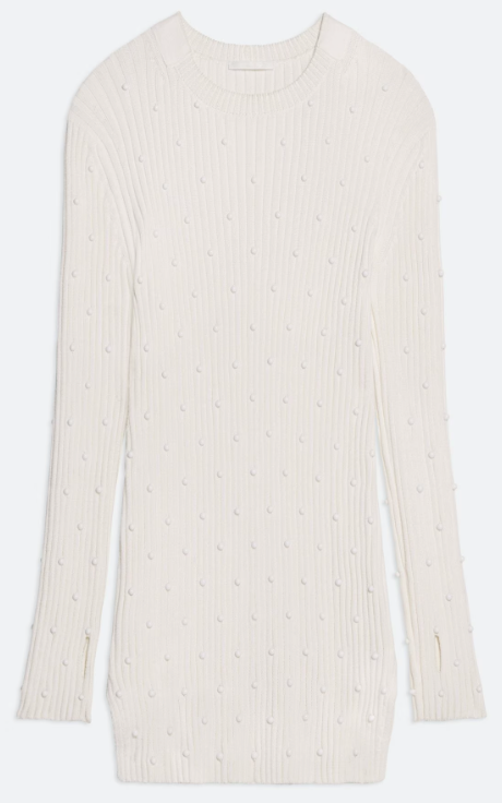 Helmut Lang Embellished Strap Knit Dress