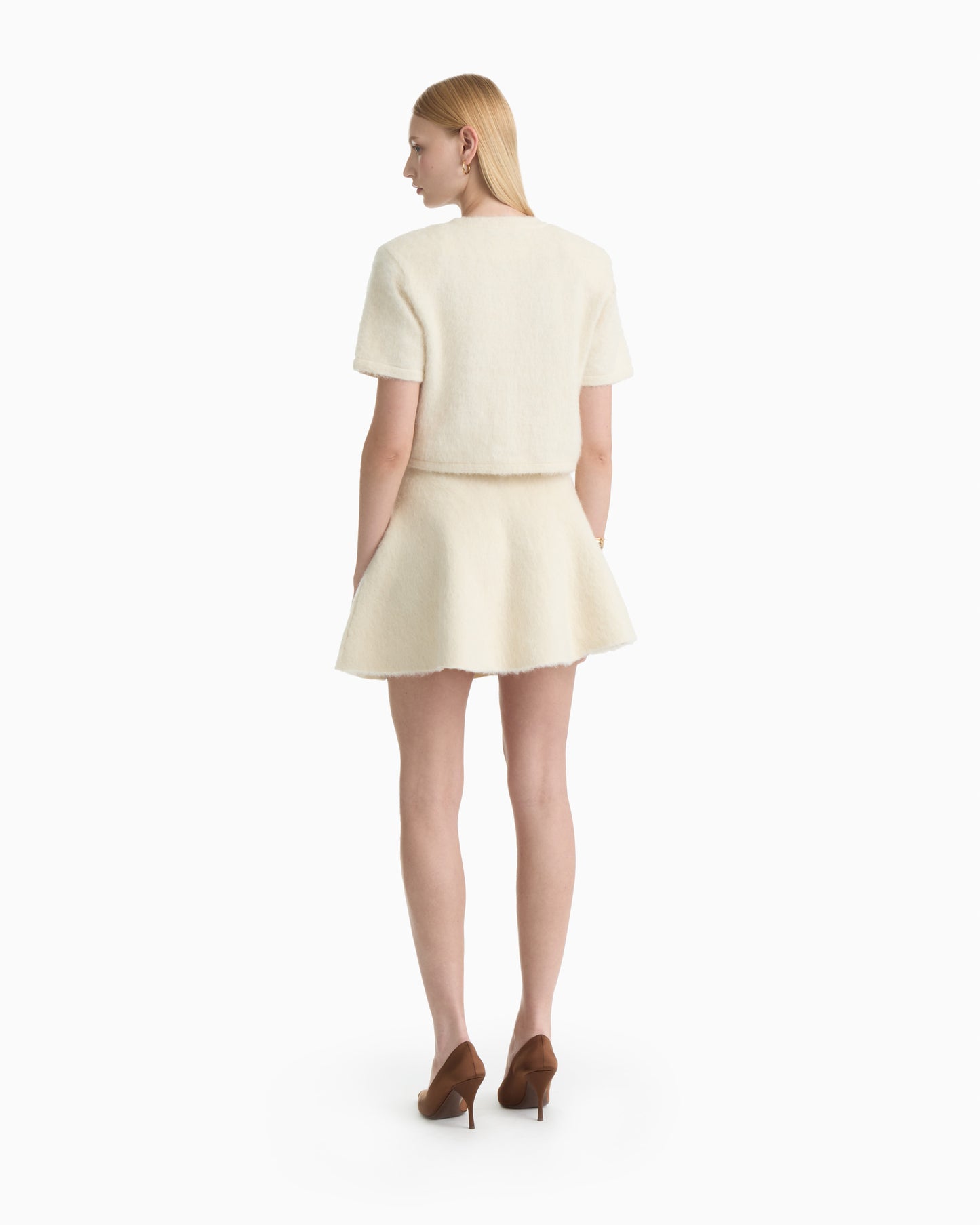 Dodiee Alpaca Wool Mini Circular Skirt