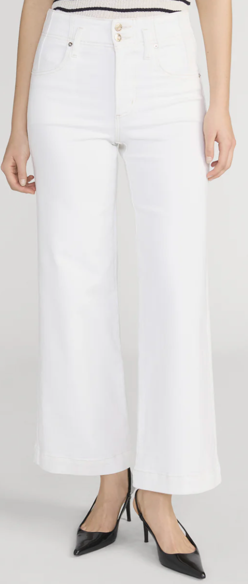 Frame The Seamed Wide Trouser Crop Au Natural Clean