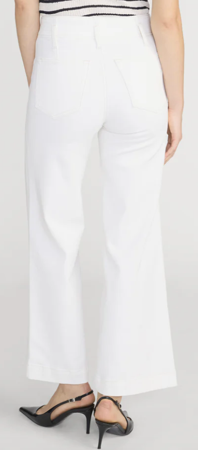 Frame The Seamed Wide Trouser Crop Au Natural Clean