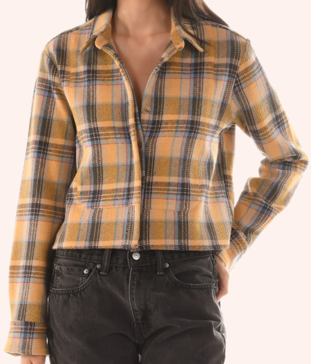 CISSA The ZIPPER Shirt, 100% Cotton Weighted Flannel