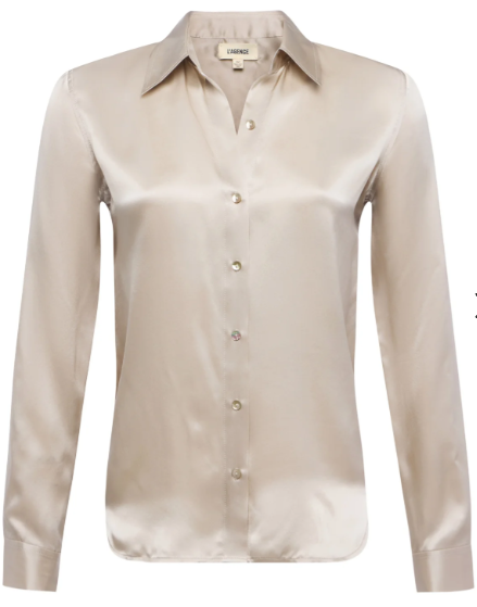 L'Agence Tyler L/S Blouse Smoke Grey