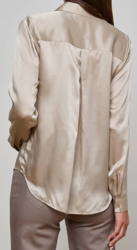L'Agence Tyler L/S Blouse Smoke Grey