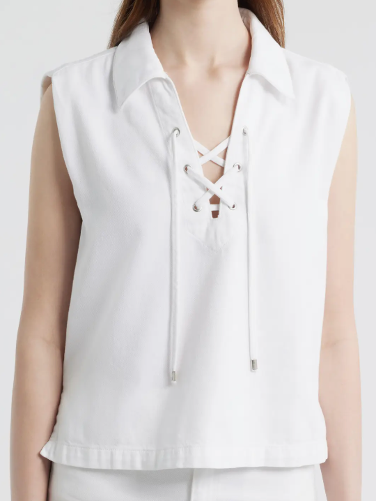 Rag & Bone Uftwt Fiona Lace Up Shirt